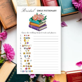 Books Bridal shower Emoji Pictionary game