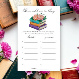 Books Bridal shower How old were they game