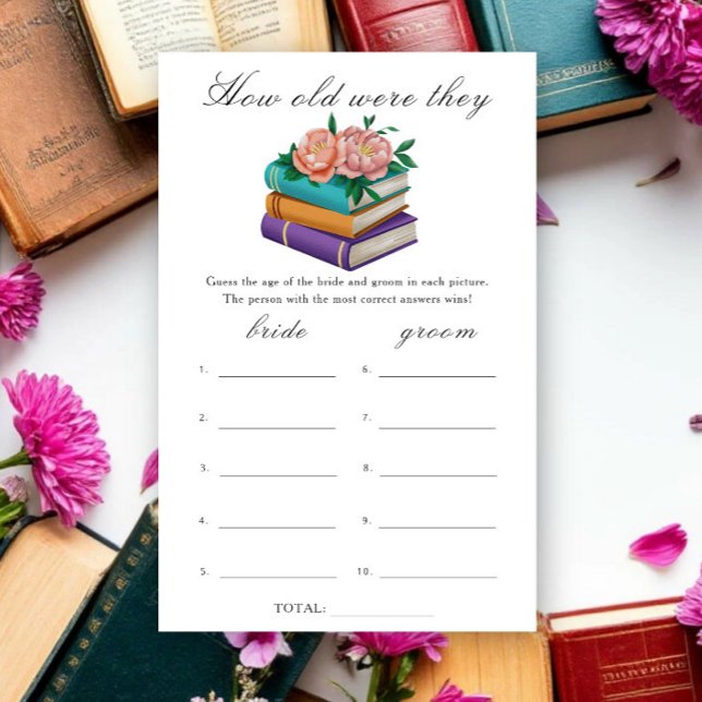 Books Bridal shower How old were they game (Skapare uppladdad)