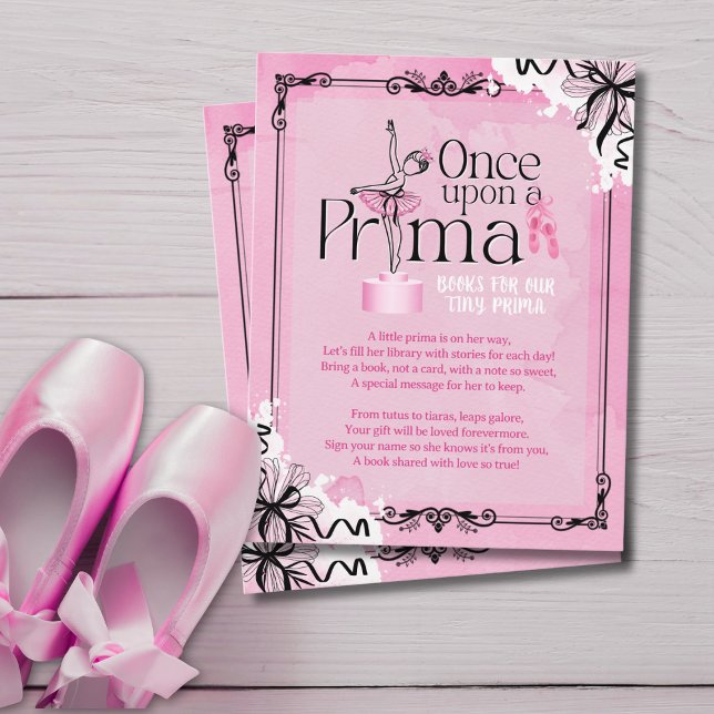 Books For Baby Ballet Theme Card Inbjudningar (Skapare uppladdad)