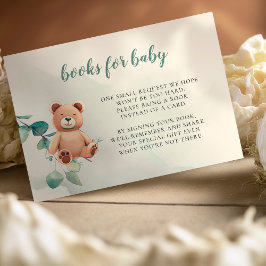 Books for Baby Enclosure Card Baby Bear Tack Kort
