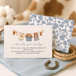 Books for Baby Little Cowboy Baby Shower Tilläggskort