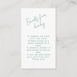 Books for Baby Marine Blue Coastal Baby Shower Tilläggskort