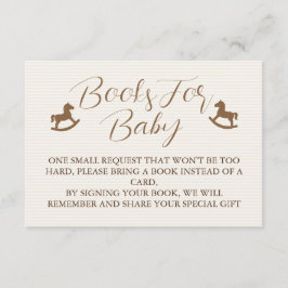 Books For Baby Shower Striped  Tilläggskort