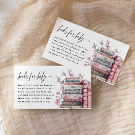 Books For Baby Storybook New Chapter Baby Shower Tilläggskort