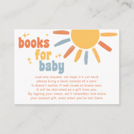 Books For Baby Sunshine Baby Shower Tilläggskort