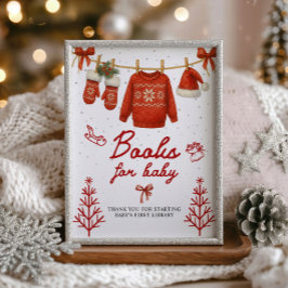 Books for Baby Winter Santa Sign Fototryck
