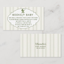 Books Insert Coffee Brewing Brunch Baby Shower Tilläggskort
