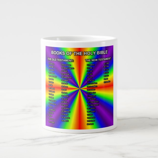 Books Of The Holy Bible Mug Jumbo Mugg (Framsidan)