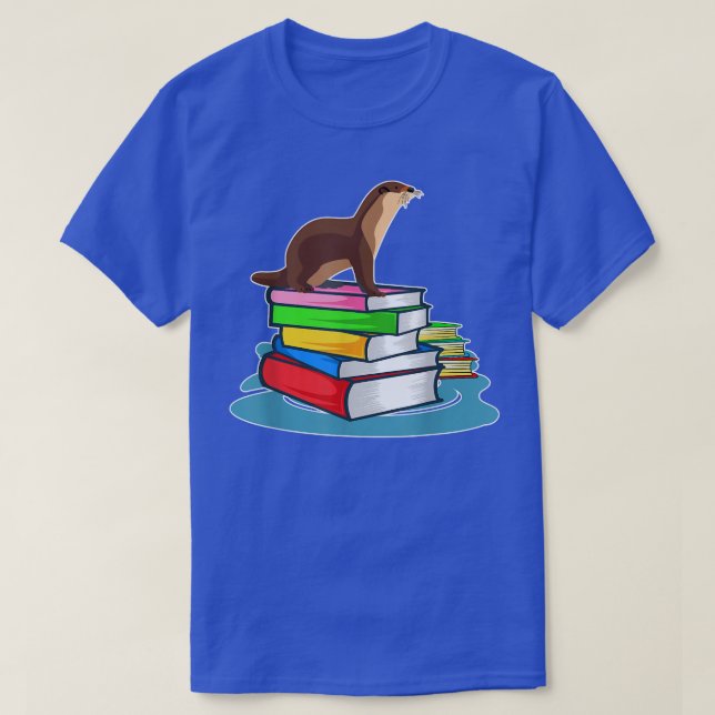 Books Sea Otter Teacher  T Shirt (Design framsida)