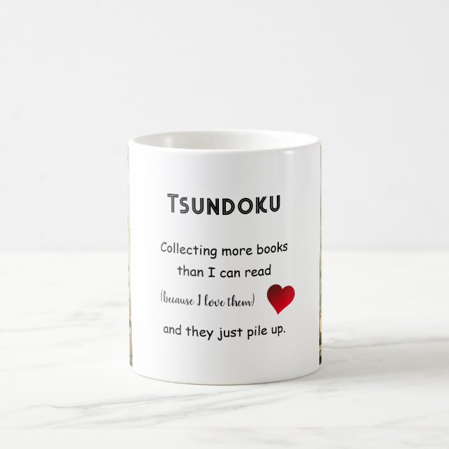 Books "Tsundoku" Mug Kaffemugg (Center)