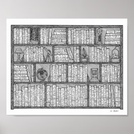 Bookshelf #10 poster