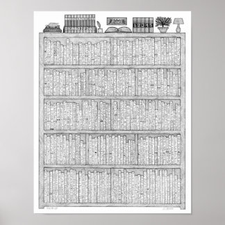 Bookshelf #8 poster