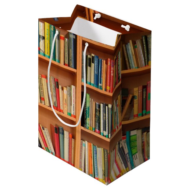 Bookshelf Bokar Bibliotek Bookworm Reading (Framsidan Vinklad)