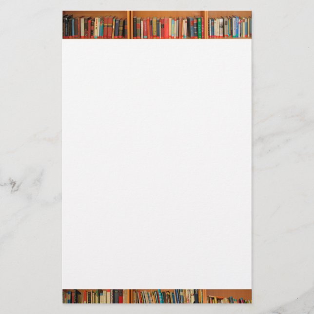 Bookshelf Bokar Bibliotek Bookworm Reading Brevpapper (Framsida)
