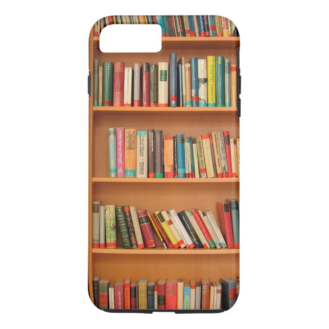 Bookshelf Bokar Bibliotek Bookworm Reading Case-Mate iPhone Skal (Baksida)
