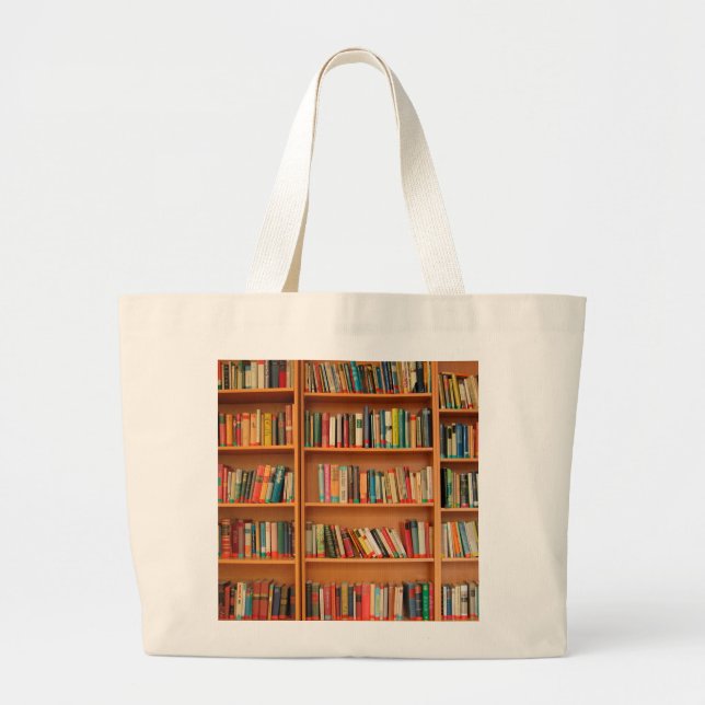 Bookshelf Bokar Bibliotek Bookworm Reading Jumbo Tygkasse (Framsidan)