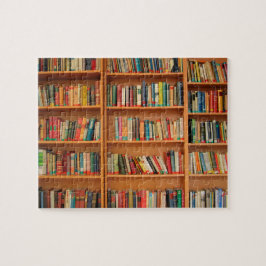 Bookshelf Bokar Bibliotek Bookworm Reading Pussel
