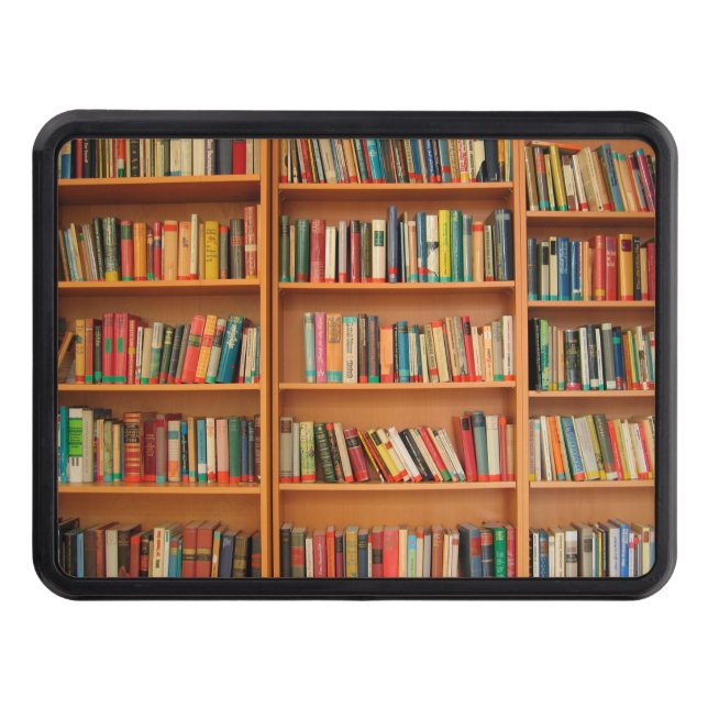 Bookshelf Bokar Bibliotek Bookworm Reading Skydd För Dragkrok (Framsidan)