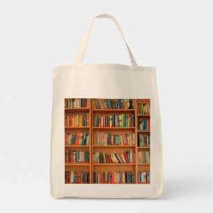 Bookshelf Bokar Bibliotek Bookworm Reading Tygkasse