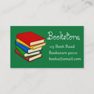 Bookshop, barnbokshus eller online bokar visitkort