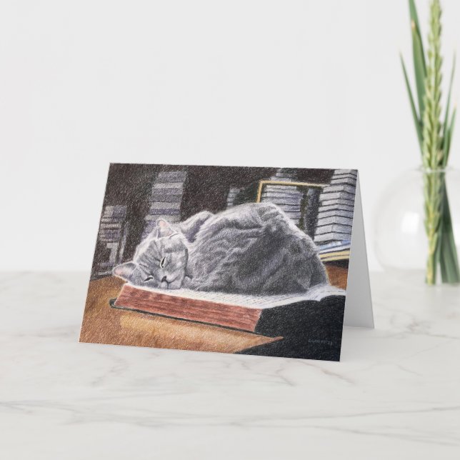 Bookstore Cat Tack Kort (Framsida)