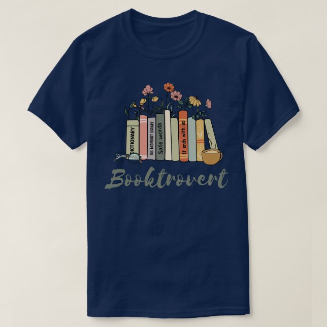 Booktrovert 2 t shirt (Design framsida)