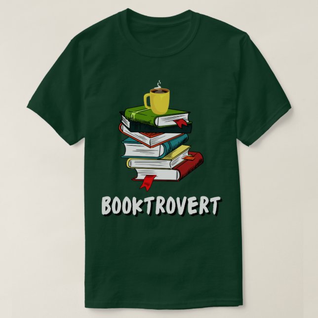 Booktrovert 7 t shirt (Design framsida)