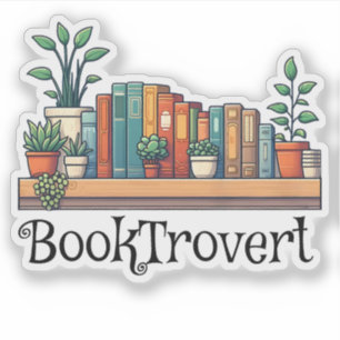 Booktrovert botaniskt Inspired Bookish Bok Älskare Klistermärken