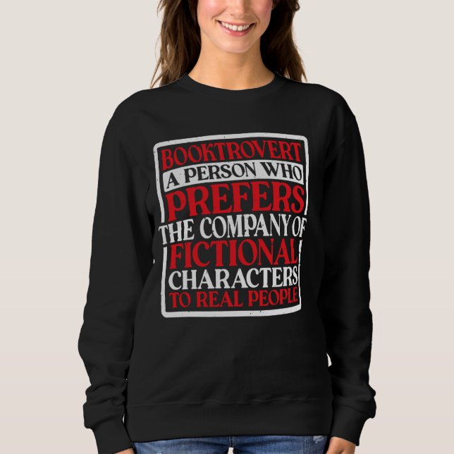 Booktrovert Definition Description — T Shirt (Framsida)