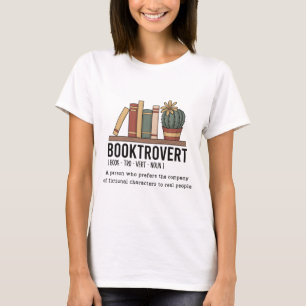 Booktrovert Dictionary Definition Bok T Shirt