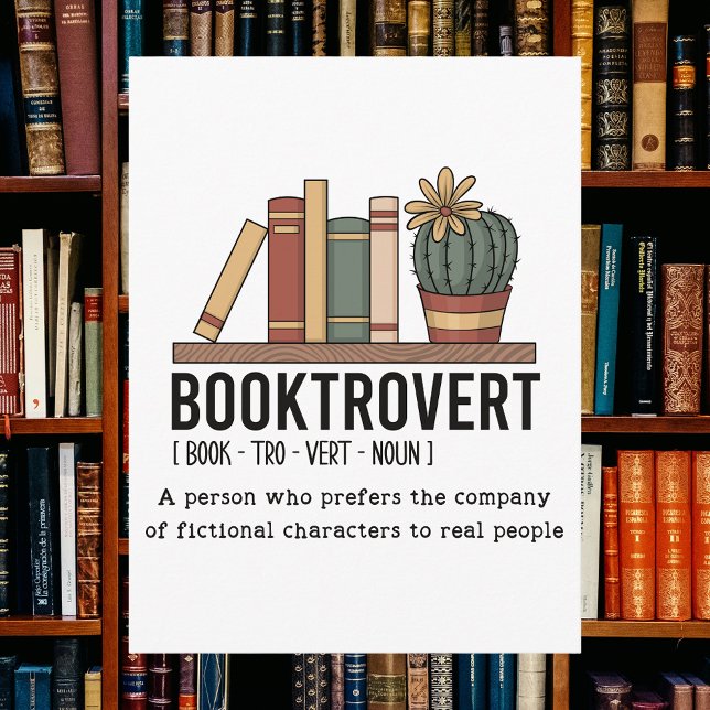 Booktrovert Dictionary Definition Bok Vykort (Booktrovert Dictionary Definition Book Postcard
)