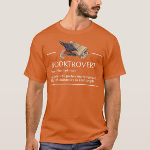 Booktrovert en fin definition av fiktiv Bok L T Shirt