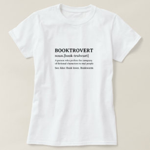 Booktrovert för lexikondefinition t shirt