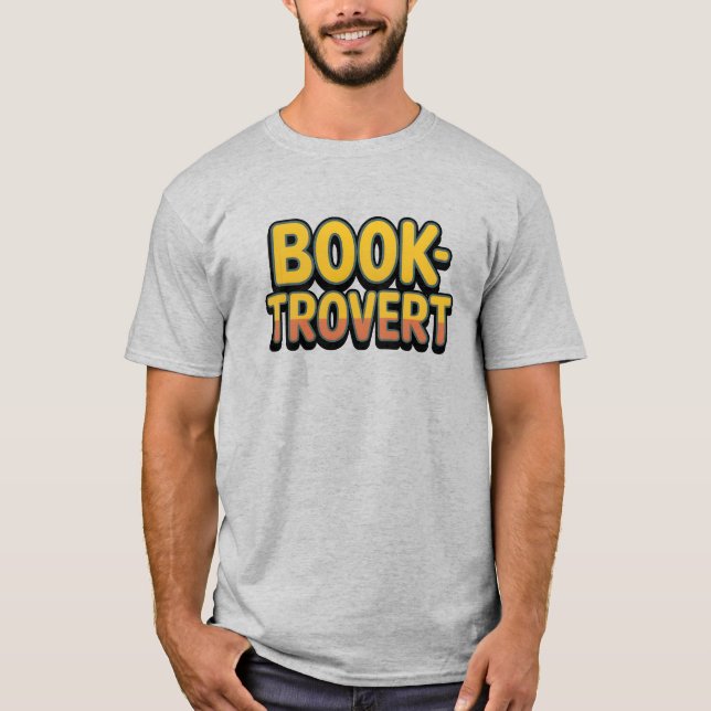 Booktrovert Funny Introvert Reader-citat T Shirt (Framsida)