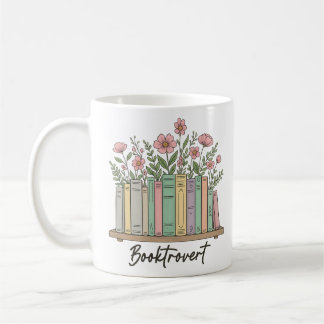 Booktrovert - Mysigt Introvert Reading Älskare Gif Kaffemugg