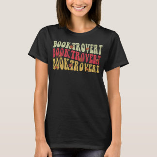 Booktrovert Retro Reading Bok T Shirt