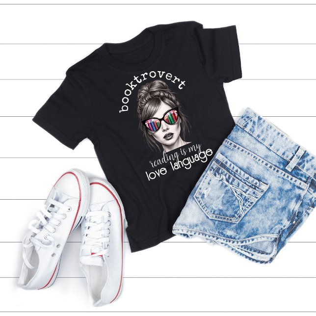 Booktrovert Writer Gift for Bookish Women T Shirt (girly booktrovert shirts for book lovers authors writers book club or valentines shirts for book fan)