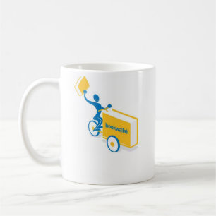 Bookwallah logotyp som delar gåvan kaffemugg
