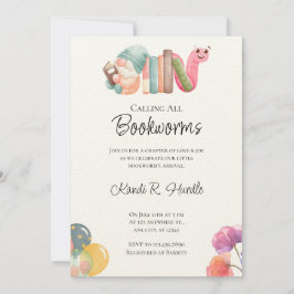 Bookworm Baby Shower-inbjudningar Inbjudningar