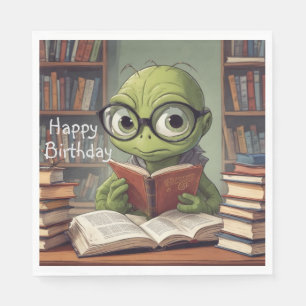 Bookworm Birthday Pappersservett