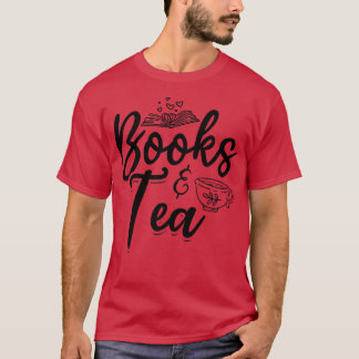 Bookworm bokar & Tea Bok Älskare Läs Bokar Librari T Shirt
