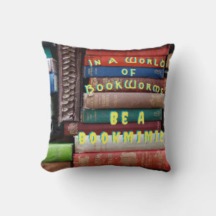 Bookworm Bookmimic Kudde