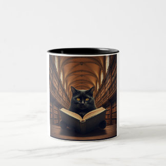 Bookworm Cat Coffee Mugg