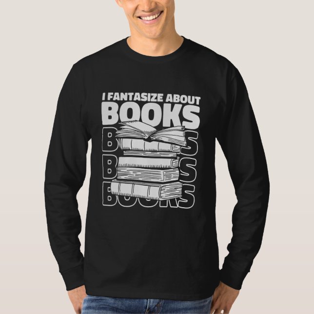 Bookworm Cute Books Novel Library  Bibliophile Boo T Shirt (Framsida)