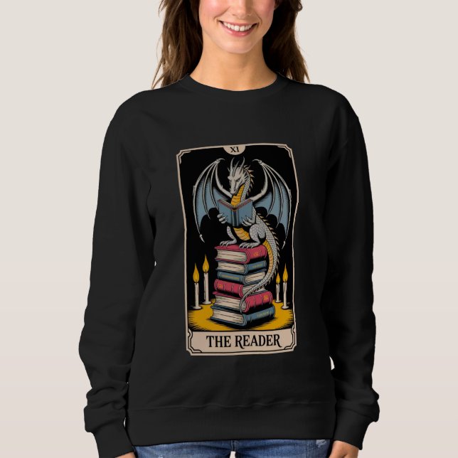 Bookworm Dragons som läser Bok Älskare i läsaren t Shirt (Framsida)