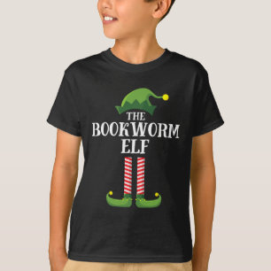 Bookworm Elf Matching Family Group jul Party T Shirt