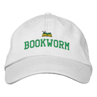 Bookworm Embroized Hat Broderad Keps