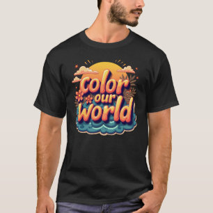 Bookworm Färg vår sommarläsning i världen T Shirt