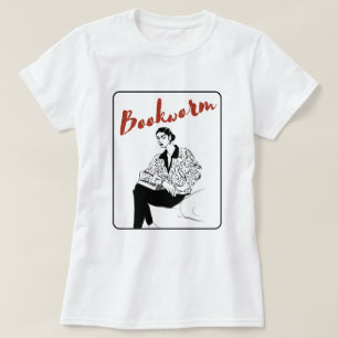 Bookworm-flicka T Shirt